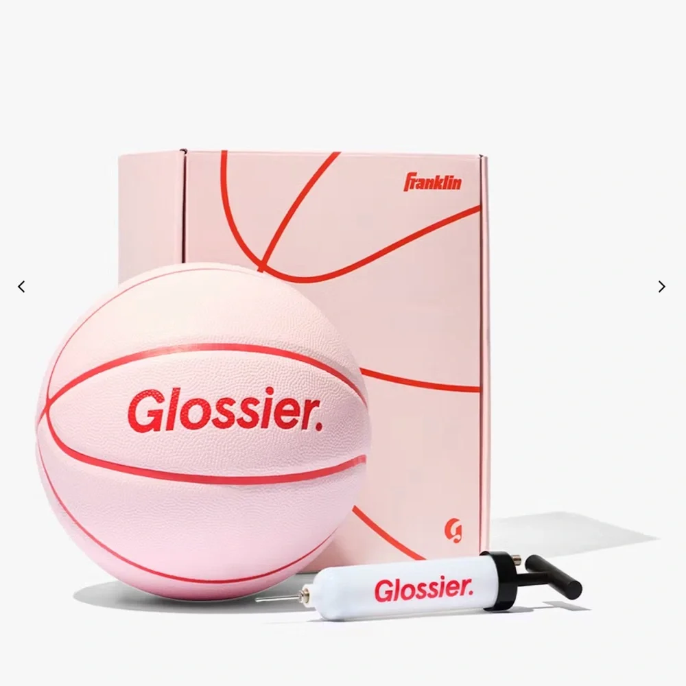 Glossier Pink and Red Basketball Set - Picture 2 of 5